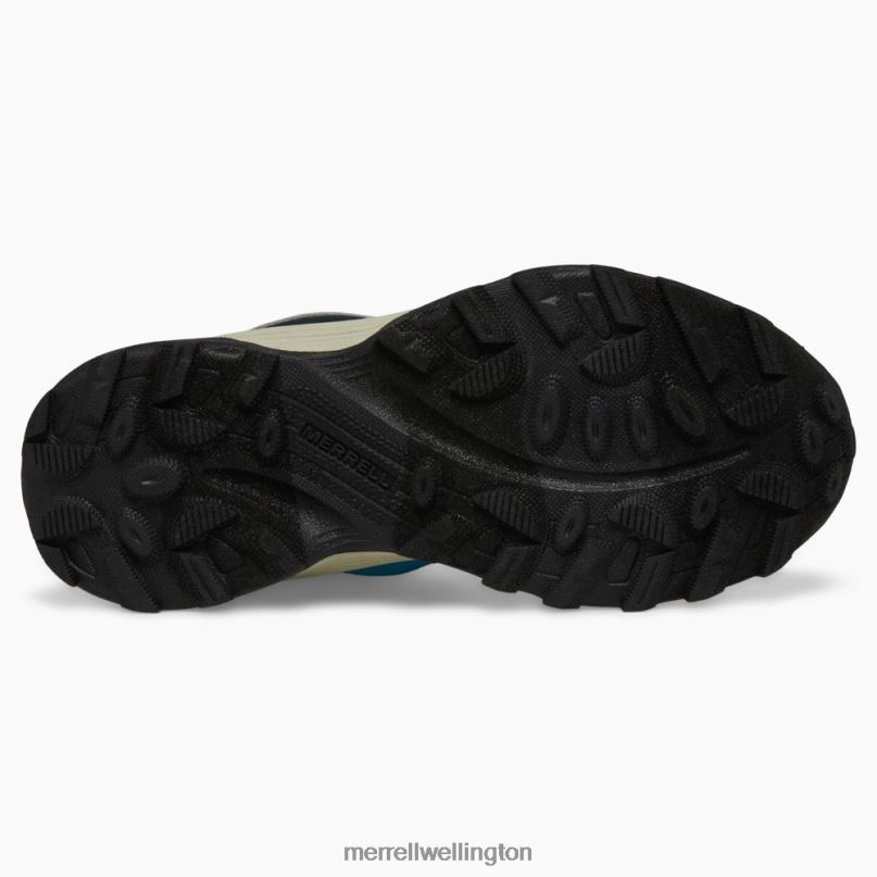 Moab Speed Mid Waterproof (MK266776) Merrell Kids 8VV6P1380 Shoes Navy/Hi Viz
