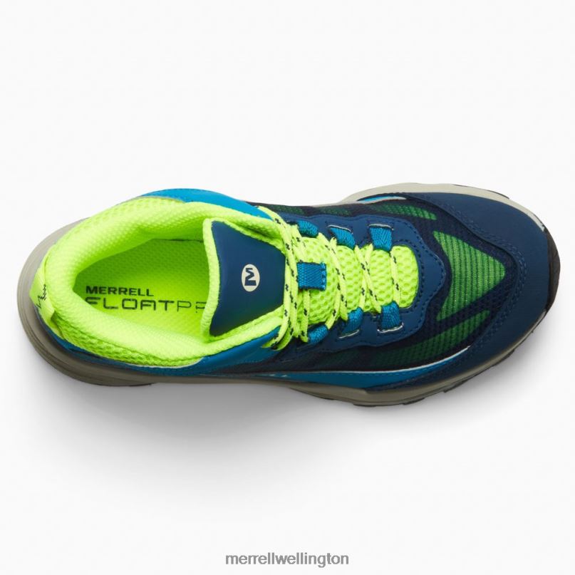 Moab Speed Mid Waterproof (MK266776) Merrell Kids 8VV6P1380 Shoes Navy/Hi Viz