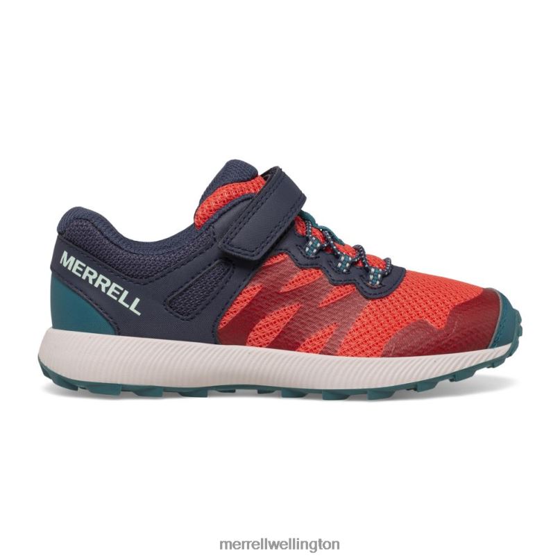 Nova 2 Sneaker (MK166240) Merrell Kids 8VV6P786 Shoes Navy/Coral