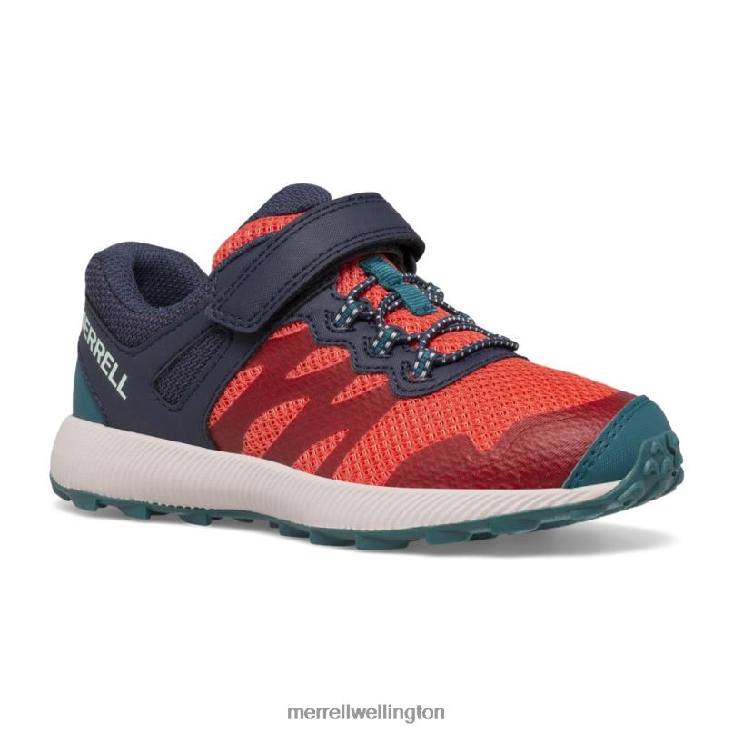 Nova 2 Sneaker (MK166240) Merrell Kids 8VV6P786 Shoes Navy/Coral