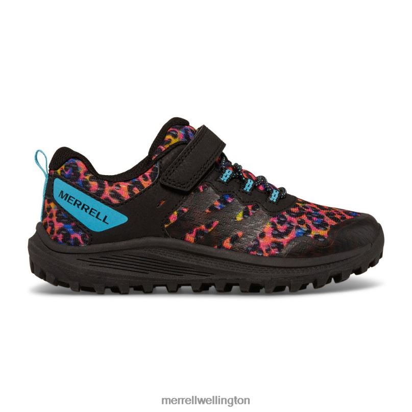 Nova 3 Sneaker (MK166788) Merrell Kids 8VV6P1359 Shoes Rainbow Leopard