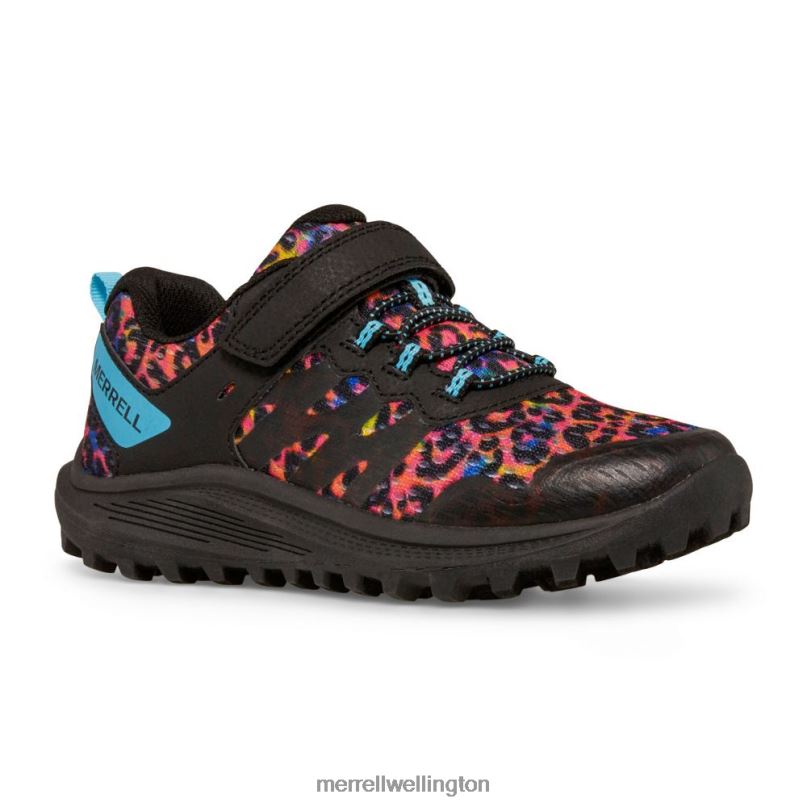 Nova 3 Sneaker (MK166788) Merrell Kids 8VV6P1359 Shoes Rainbow Leopard