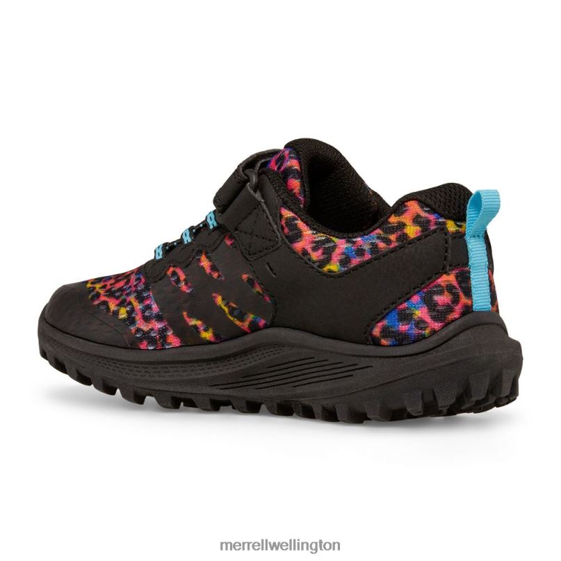Nova 3 Sneaker (MK166788) Merrell Kids 8VV6P1359 Shoes Rainbow Leopard