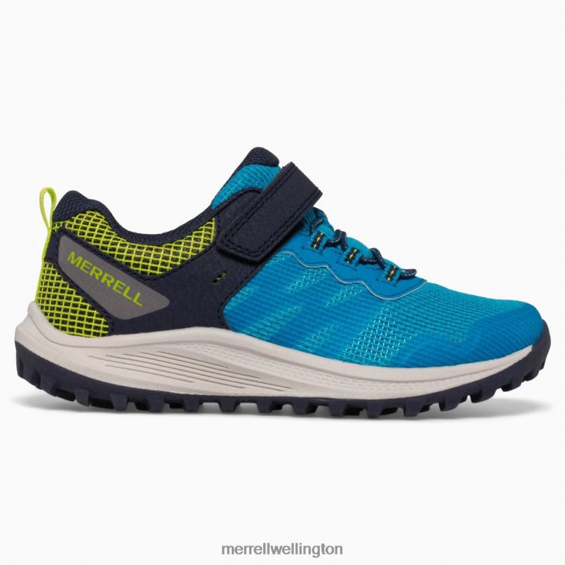 Nova 3 Sneaker (MK266784) Merrell Kids 8VV6P1357 Shoes Blue - Click Image to Close