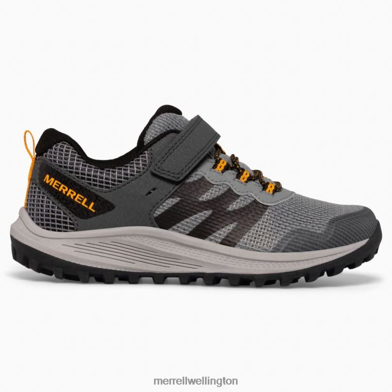Nova 3 Sneaker (MK266785) Merrell Kids 8VV6P1356 Shoes Grey/Orange