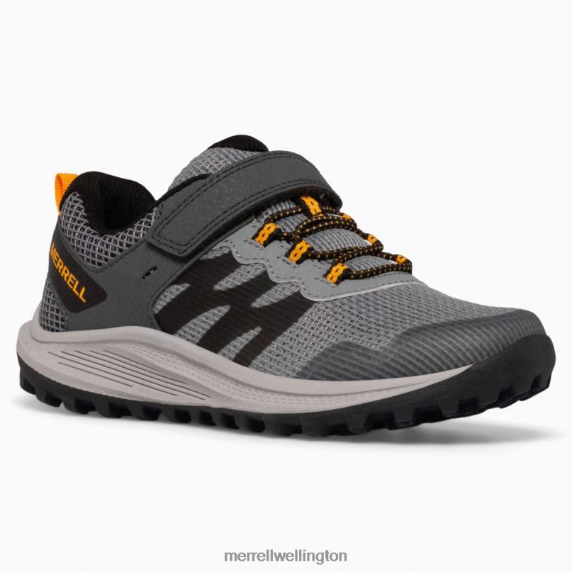 Nova 3 Sneaker (MK266785) Merrell Kids 8VV6P1356 Shoes Grey/Orange