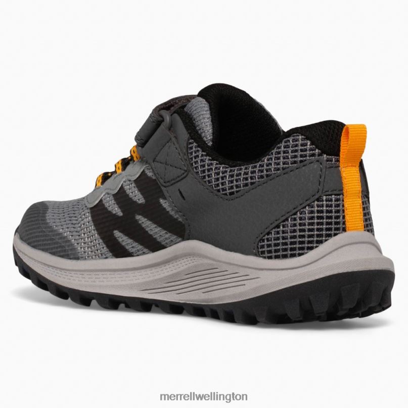 Nova 3 Sneaker (MK266785) Merrell Kids 8VV6P1356 Shoes Grey/Orange