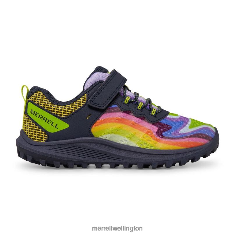 Nova 3 Sneaker (MK266786) Merrell Kids 8VV6P1360 Shoes Rainbow Mountains 4