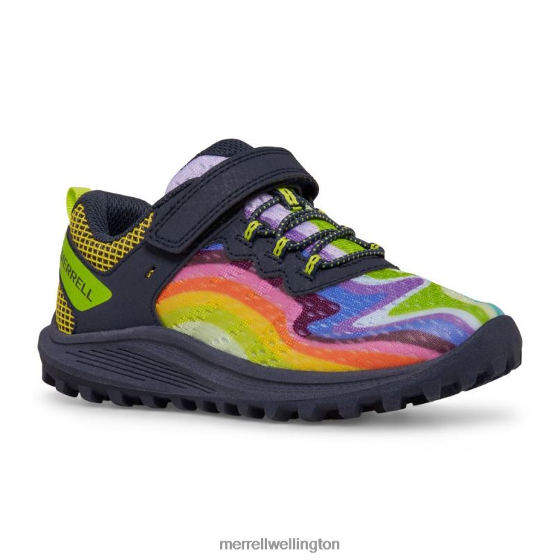 Nova 3 Sneaker (MK266786) Merrell Kids 8VV6P1360 Shoes Rainbow Mountains 4