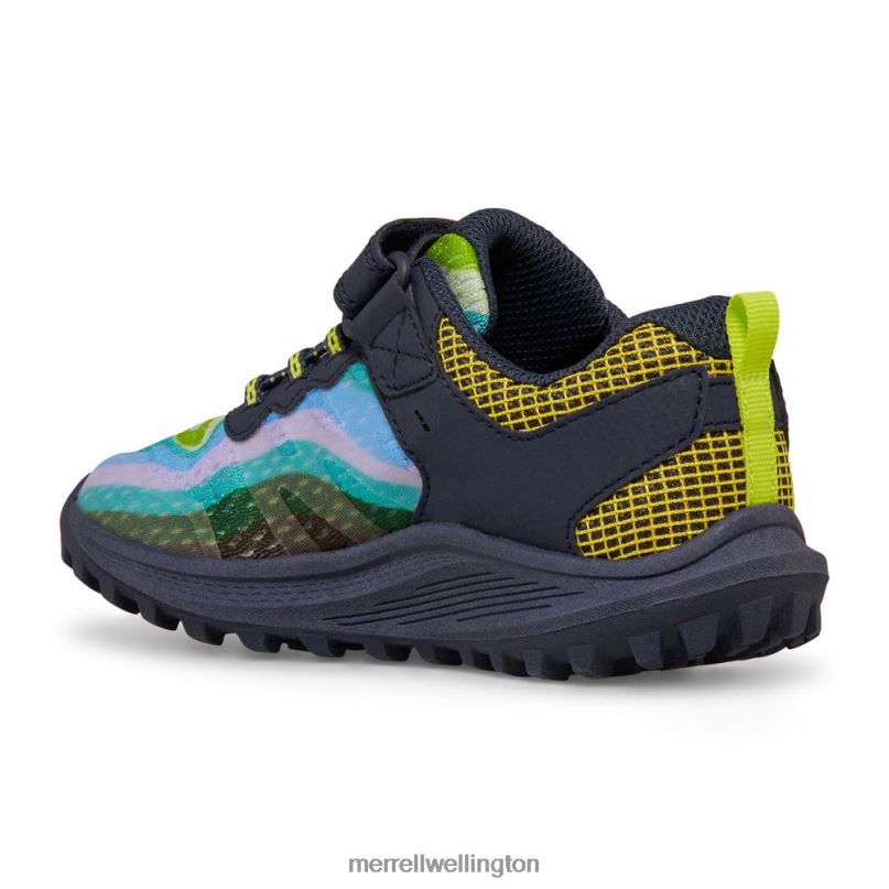 Nova 3 Sneaker (MK266786) Merrell Kids 8VV6P1360 Shoes Rainbow Mountains 4