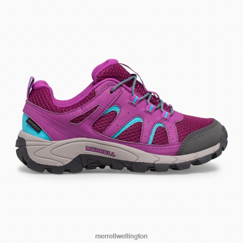 Oakcreek Low Lace Waterproof Sneaker (MK164772) Merrell Kids 8VV6P1451 Shoes Paloma/Berry - Click Image to Close