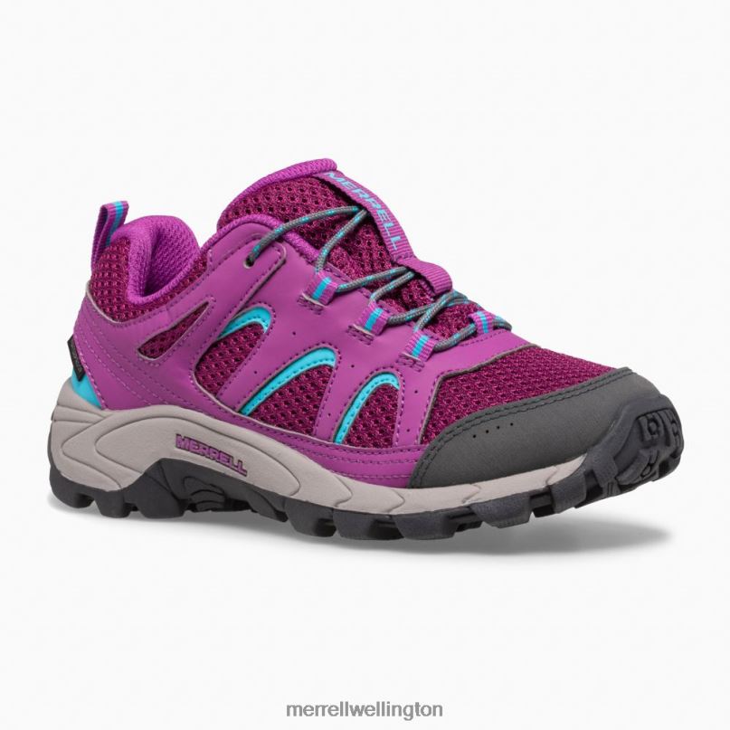 Oakcreek Low Lace Waterproof Sneaker (MK164772) Merrell Kids 8VV6P1451 Shoes Paloma/Berry