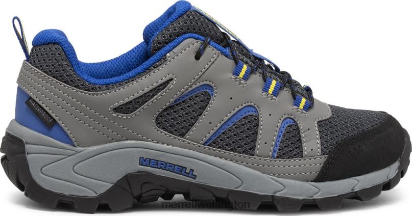 Oakcreek Low Lace Waterproof Sneaker (MK264770) Merrell Kids 8VV6P1450 Shoes Charcoal