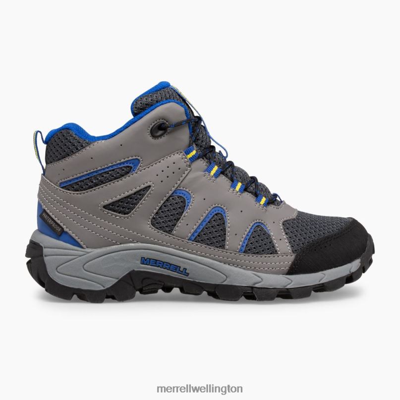 Oakcreek Mid Lace Waterproof Boot (MK264767) Merrell Kids 8VV6P1446 Shoes Charcoal - Click Image to Close