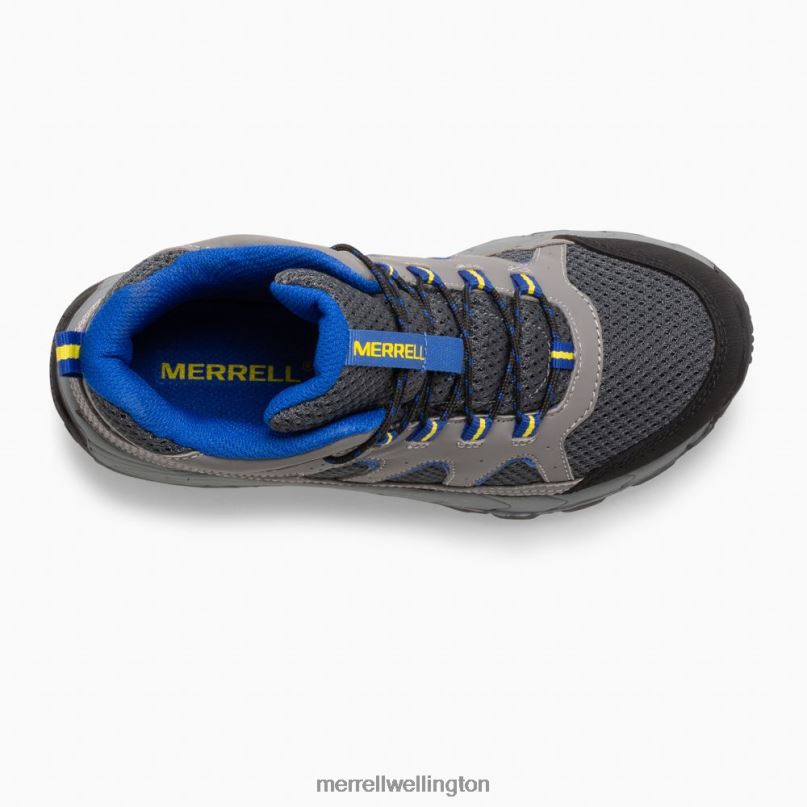 Oakcreek Mid Lace Waterproof Boot (MK264767) Merrell Kids 8VV6P1446 Shoes Charcoal