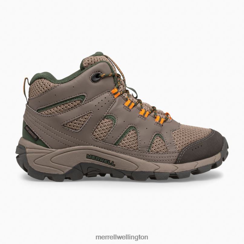 Oakcreek Mid Lace Waterproof Boot (MK264768) Merrell Kids 8VV6P1444 Shoes Boulder