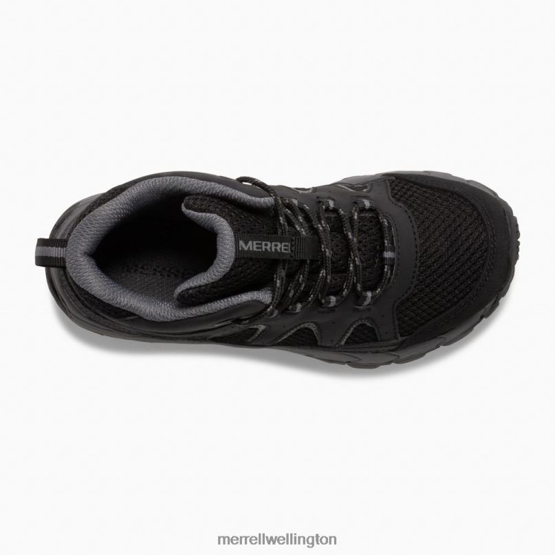 Oakcreek Mid Lace Waterproof Boot (MK265426) Merrell Kids 8VV6P1445 Shoes Black/Grey