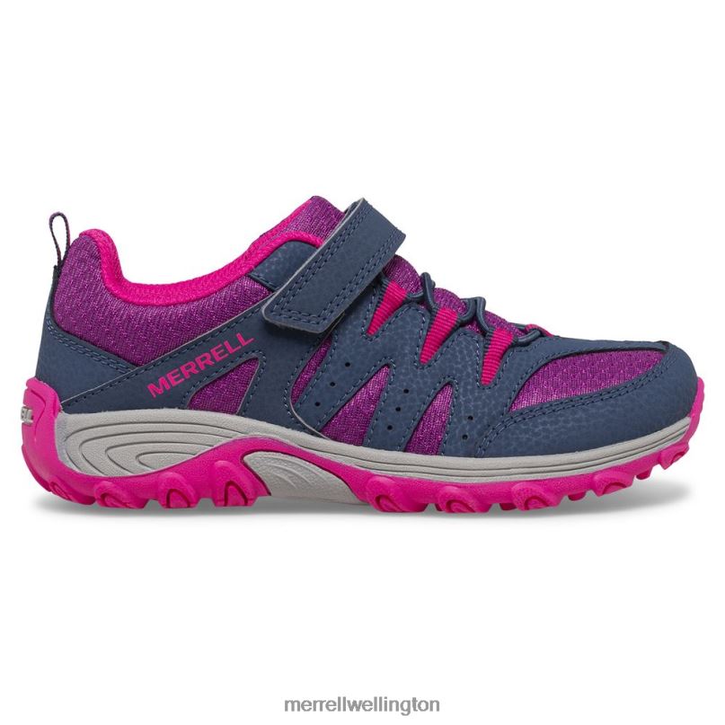 Outback Low 2 Sneaker (MK165720) Merrell Kids 8VV6P1456 Shoes Navy/Berry/Grey