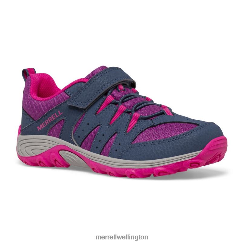 Outback Low 2 Sneaker (MK165720) Merrell Kids 8VV6P1456 Shoes Navy/Berry/Grey