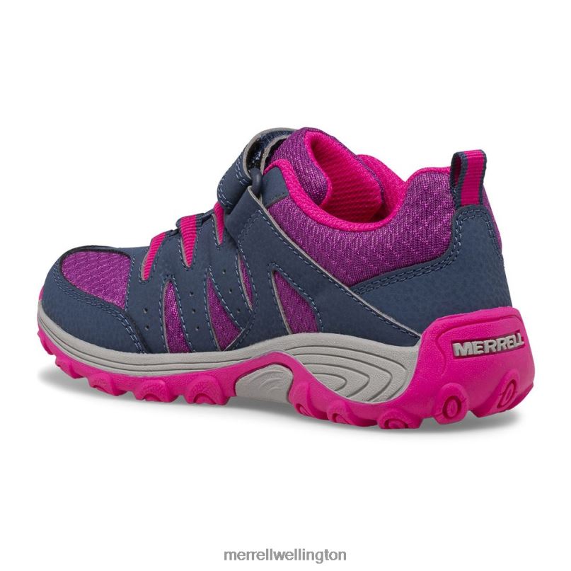 Outback Low 2 Sneaker (MK165720) Merrell Kids 8VV6P1456 Shoes Navy/Berry/Grey