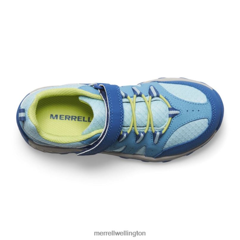 Outback Low 2 Sneaker (MK166997) Merrell Kids 8VV6P1454 Shoes Turq/Lime