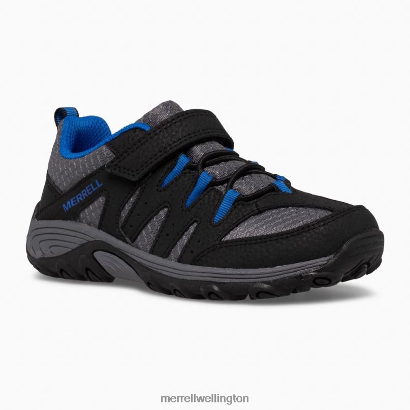 Outback Low 2 Sneaker (MK265719) Merrell Kids 8VV6P1455 Shoes Black/Grey/Royal