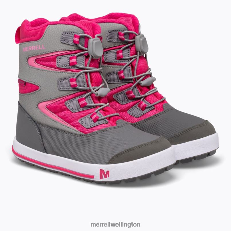 Snow Bank 3.0 Boot (MK165187K) Merrell Kids 8VV6P1481 Shoes Grey/Berry