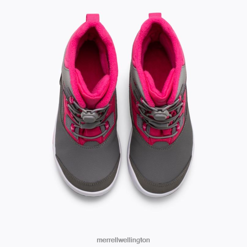 Snow Bank 3.0 Boot (MK165187K) Merrell Kids 8VV6P1481 Shoes Grey/Berry