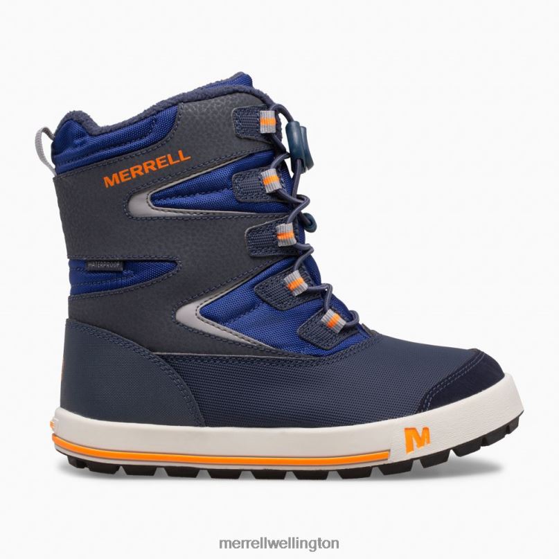 Snow Bank 3.0 Boot (MK265184K) Merrell Kids 8VV6P1482 Shoes Navy/Cobalt/Orange