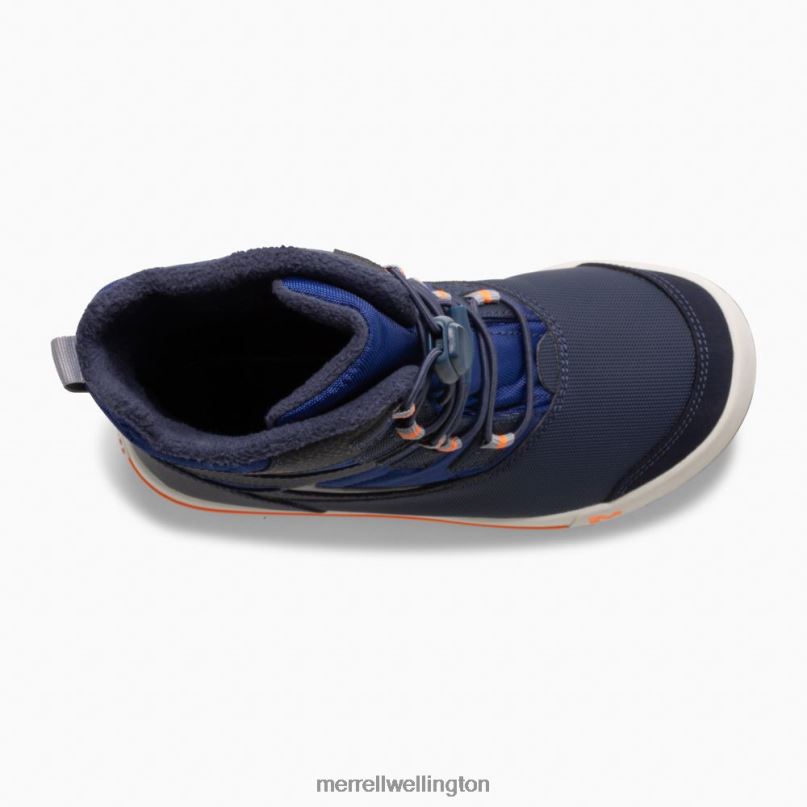 Snow Bank 3.0 Boot (MK265184K) Merrell Kids 8VV6P1482 Shoes Navy/Cobalt/Orange