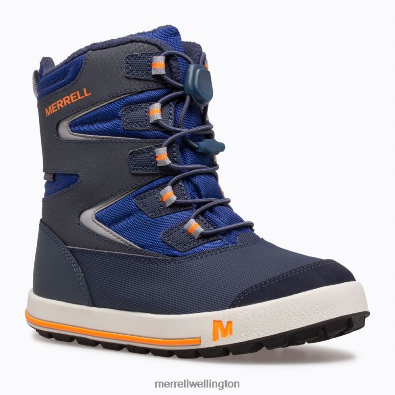 Snow Bank 3.0 Boot (MK265184K) Merrell Kids 8VV6P1482 Shoes Navy/Cobalt/Orange
