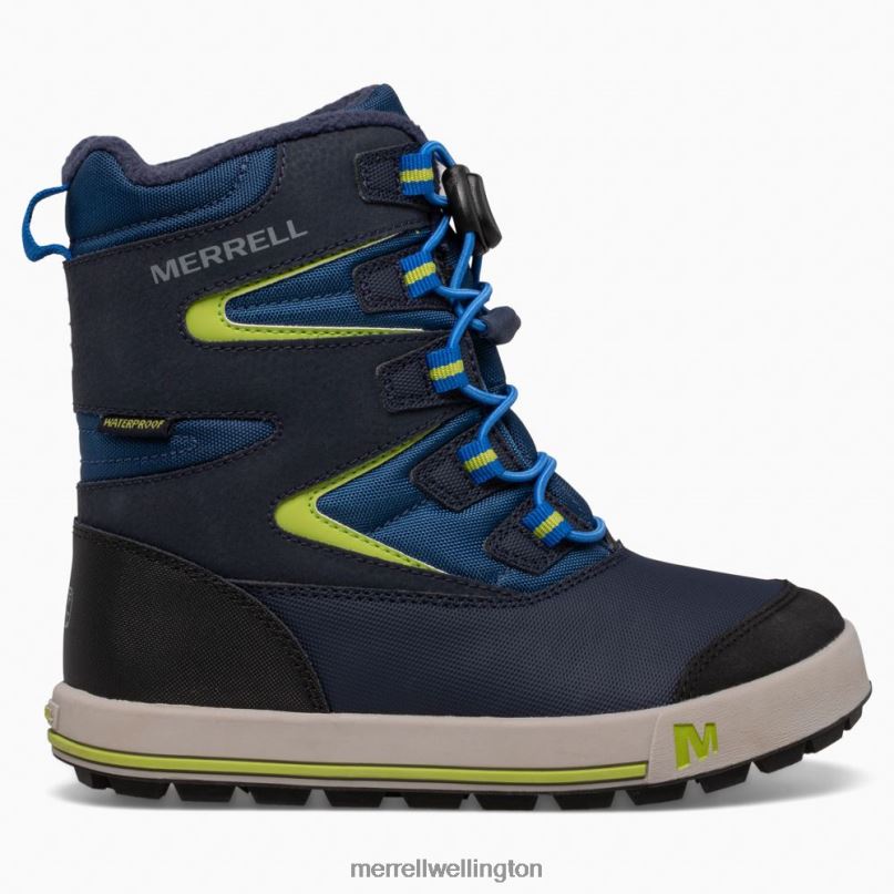 Snow Bank 3.0 Boot (MK266222K) Merrell Kids 8VV6P1479 Shoes Navy/Citron