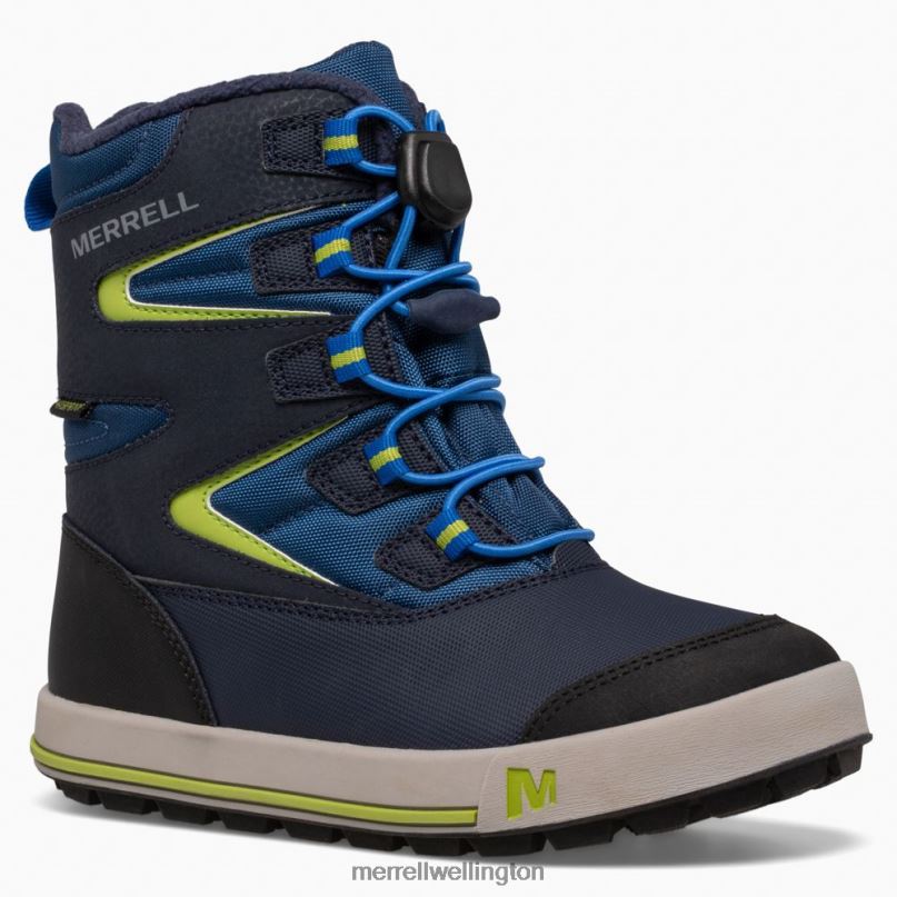 Snow Bank 3.0 Boot (MK266222K) Merrell Kids 8VV6P1479 Shoes Navy/Citron
