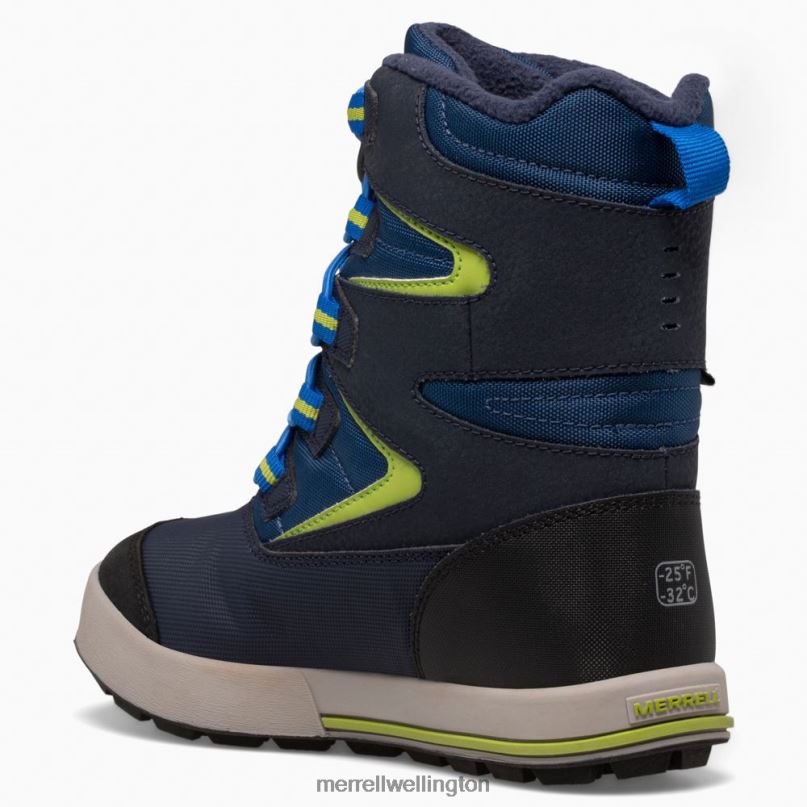Snow Bank 3.0 Boot (MK266222K) Merrell Kids 8VV6P1479 Shoes Navy/Citron