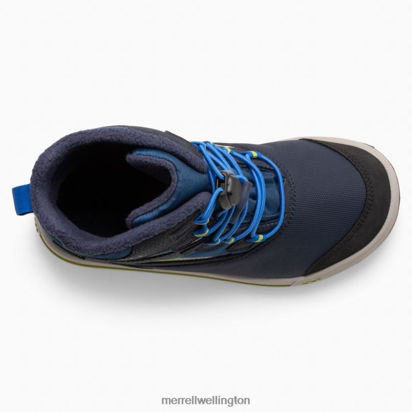 Snow Bank 3.0 Boot (MK266222K) Merrell Kids 8VV6P1479 Shoes Navy/Citron