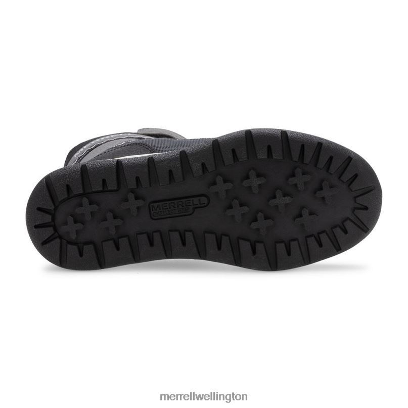 Snow Crush 2.0 Waterproof Boot (MK263125K) Merrell Kids 8VV6P1507 Shoes Black/Grey