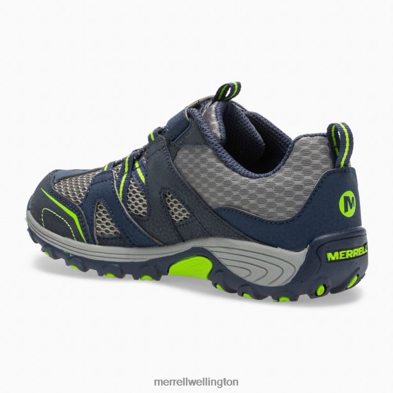 Trail Chaser Shoe (MK261237) Merrell Kids 8VV6P1464 Shoes Navy/Green