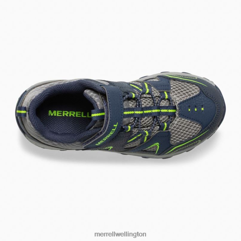 Trail Chaser Shoe (MK261237) Merrell Kids 8VV6P1464 Shoes Navy/Green