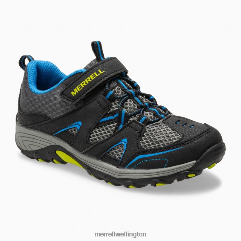 Trail Chaser Shoe (MK261971) Merrell Kids 8VV6P1463 Shoes Black/Blue