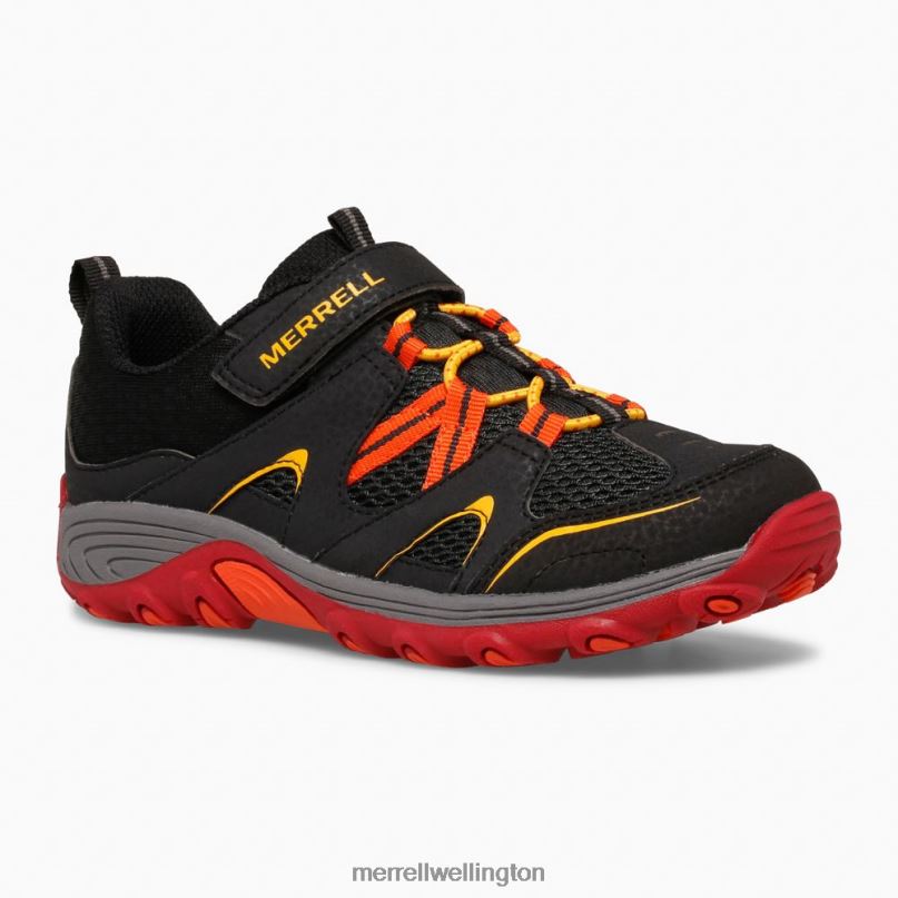 Trail Chaser Shoe (MK265717) Merrell Kids 8VV6P1460 Shoes Black/Grey/Red