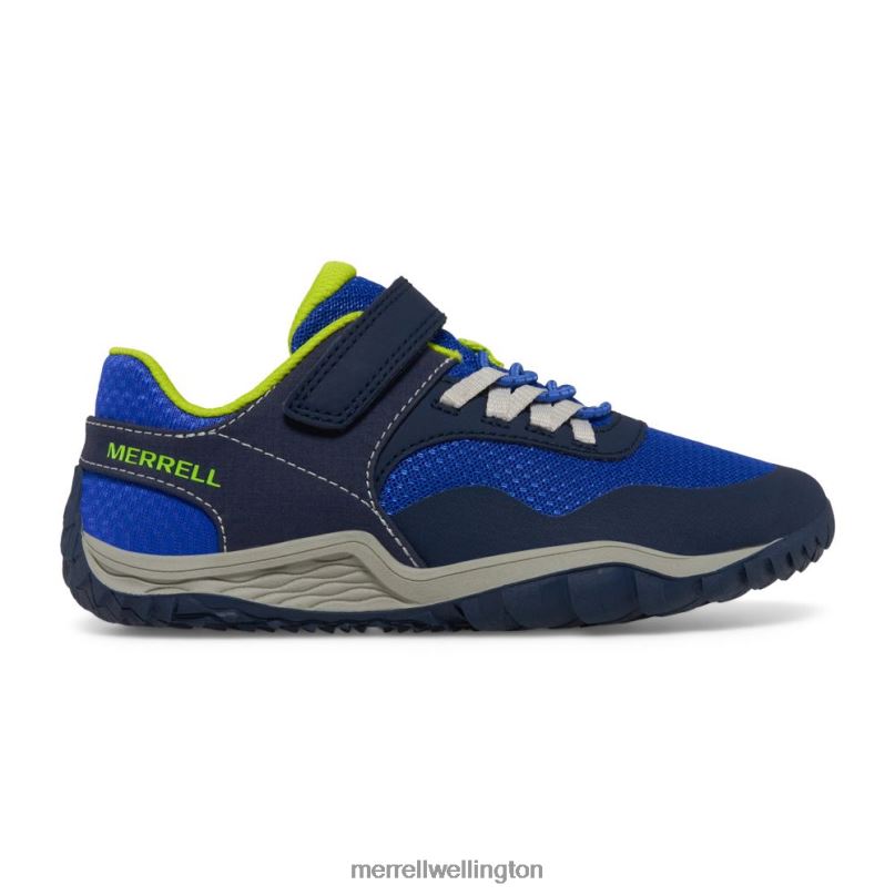 Trail Glove 7 A/C (MK266791K) Merrell Kids 8VV6P1441 Shoes Blue/Lime