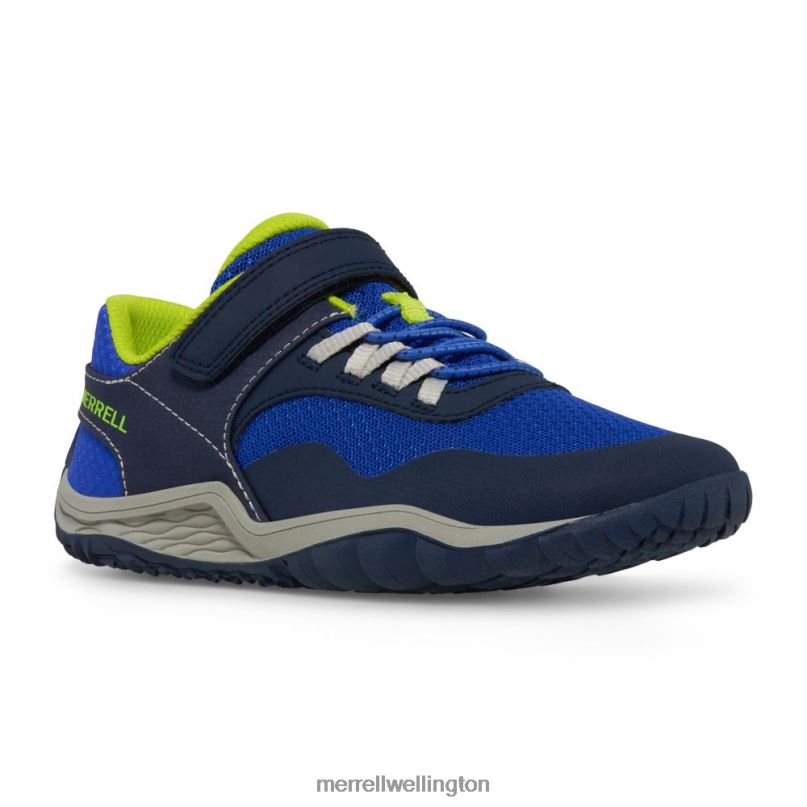 Trail Glove 7 A/C (MK266791K) Merrell Kids 8VV6P1441 Shoes Blue/Lime