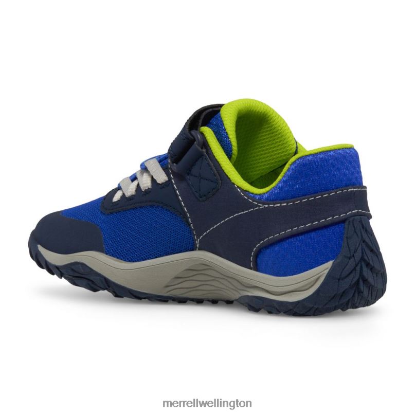 Trail Glove 7 A/C (MK266791K) Merrell Kids 8VV6P1441 Shoes Blue/Lime