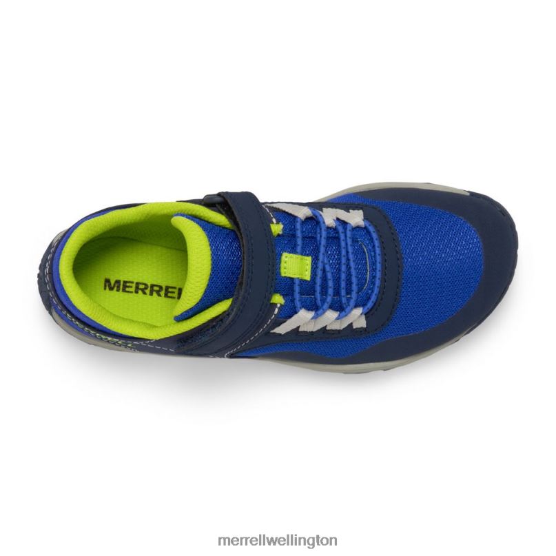 Trail Glove 7 A/C (MK266791K) Merrell Kids 8VV6P1441 Shoes Blue/Lime