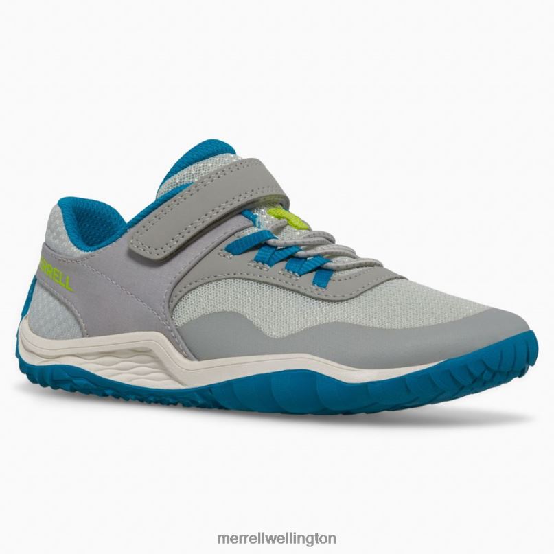 Trail Glove 7 A/C (MK266793) Merrell Kids 8VV6P1442 Shoes Grey/Blue/Lime