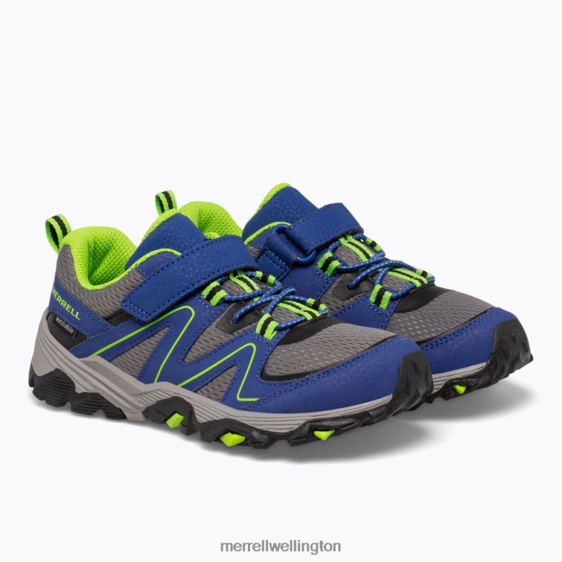Trail Quest (MK262619) Merrell Kids 8VV6P1350 Shoes Blue/Green