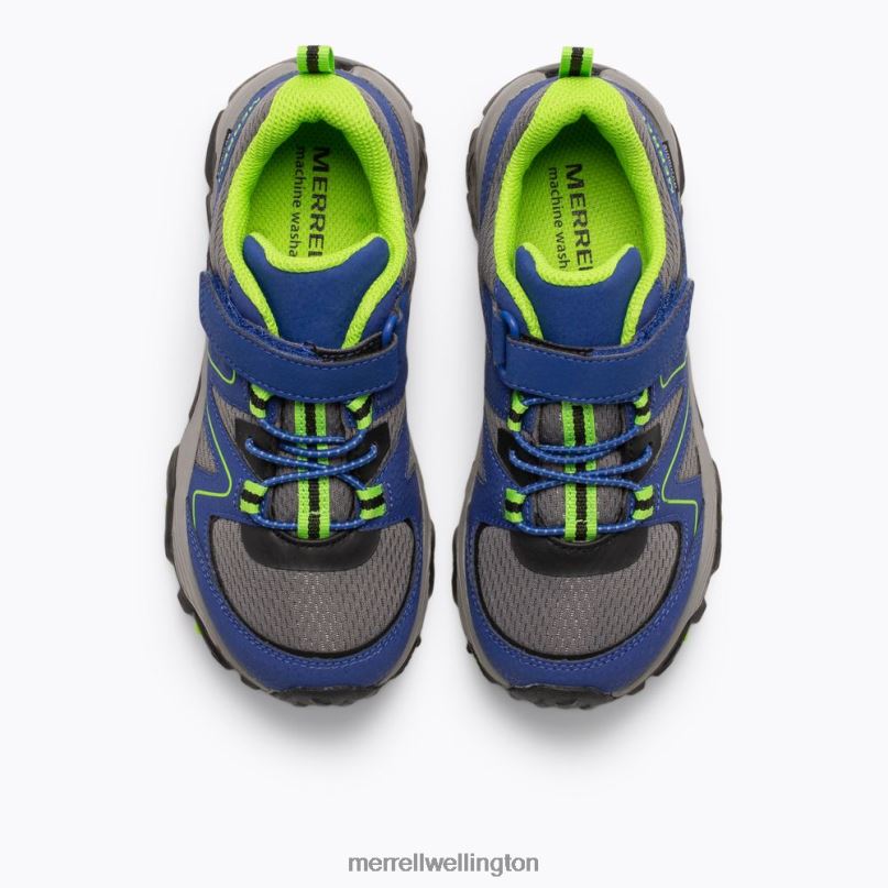 Trail Quest (MK262619) Merrell Kids 8VV6P1350 Shoes Blue/Green