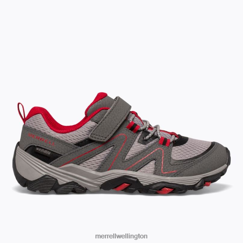 Trail Quest (MK263181) Merrell Kids 8VV6P1351 Shoes Grey/Red/Black