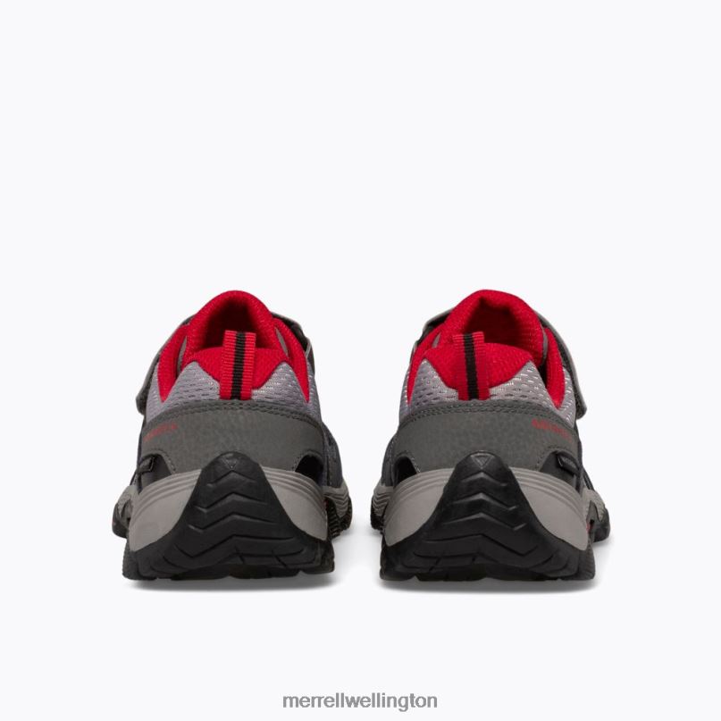 Trail Quest (MK263181) Merrell Kids 8VV6P1351 Shoes Grey/Red/Black