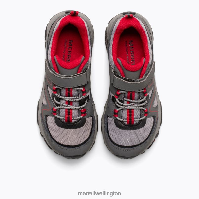 Trail Quest (MK263181) Merrell Kids 8VV6P1351 Shoes Grey/Red/Black